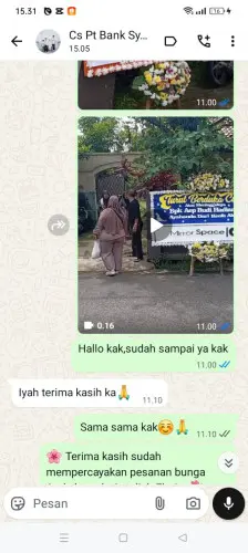 Testimonial Papan Bunga sungai kunjang
